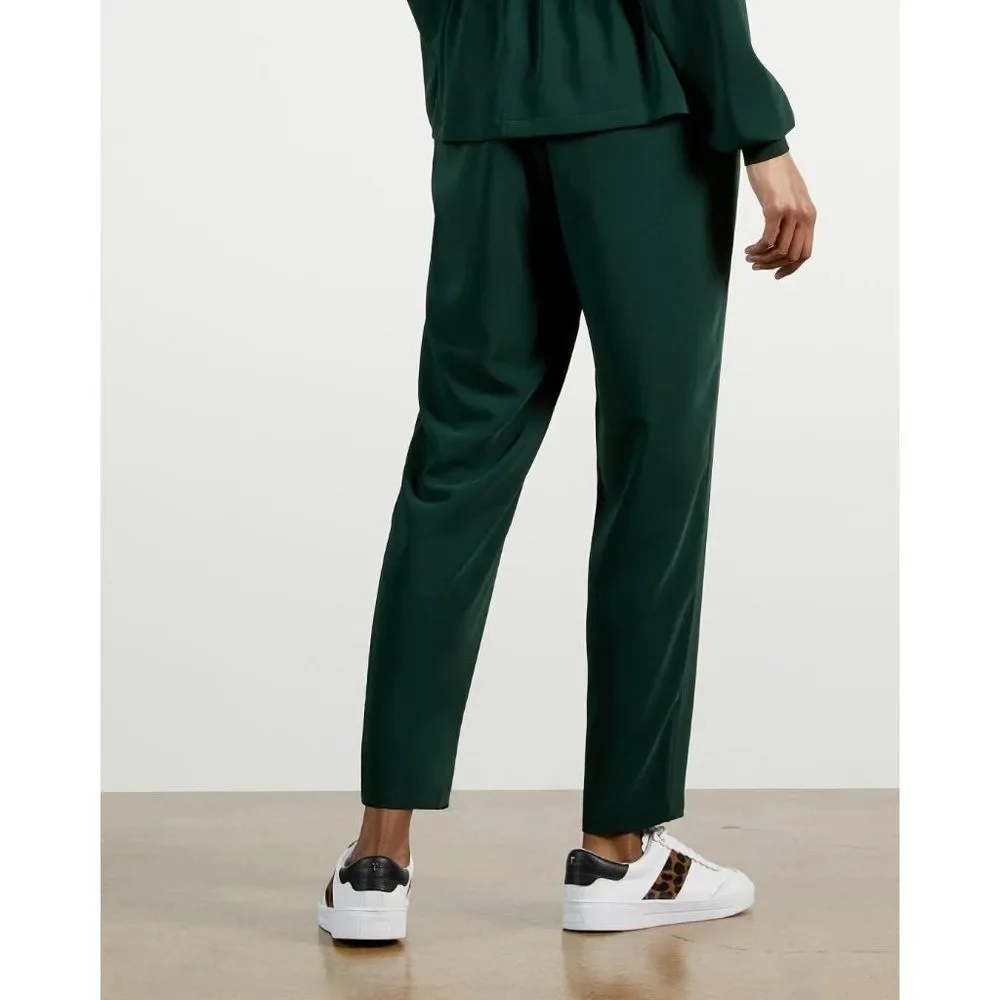 Ted Baker Aliadd Rib Detail Jogger Trouser Pants Green US 8-10 Career NWT - Picture 3 of 13